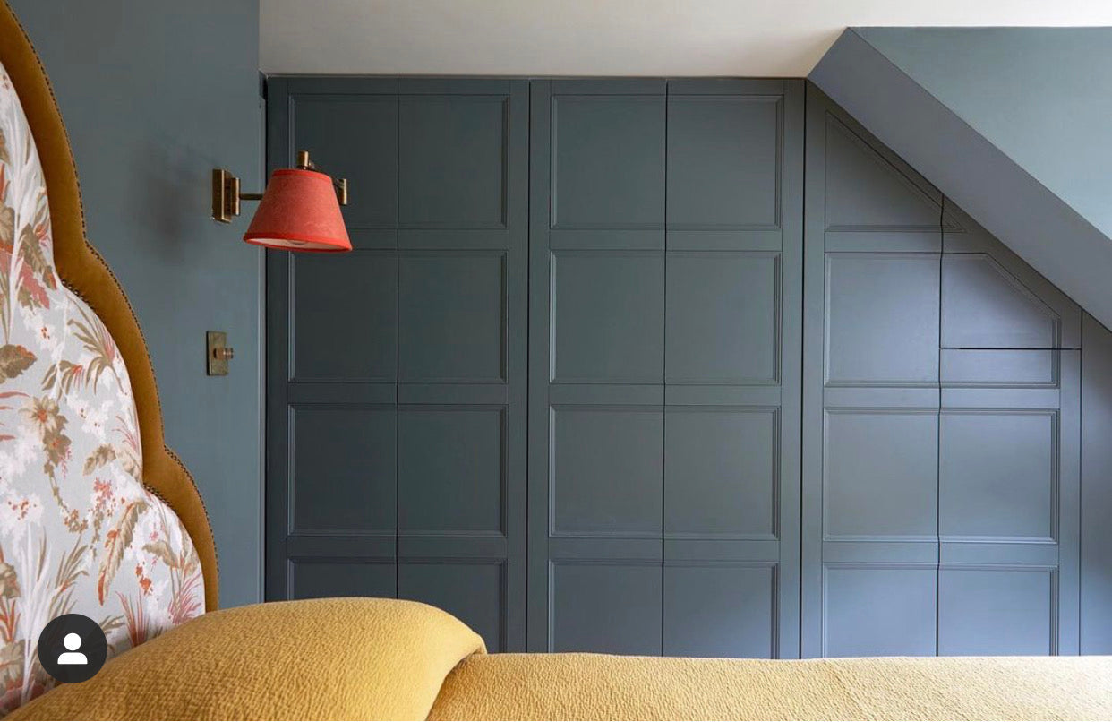 Fitted wardrobes, wardrobes, south east London, bespoke, walk in closet, bedroom storage solutions, made to measure wardrobe, shaker doors, custom made, best joinery London, bespoke wardrobe design, modern joinery, luxury joinery, high end joinery, joinery services, Interior design, bedside table, modern bedroom, bedroom joinery, storage solutions, panned wardrobe, navy wardrobe, loft extension, loft extension wardrobes, panned wooden walls